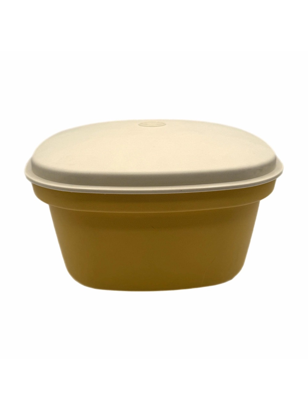 Vintage Tupperware Harvest Gold 3-Piece Microwave Steamer Set